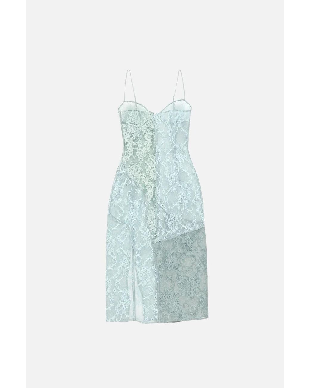 Acne Blue Lace Slip Dress