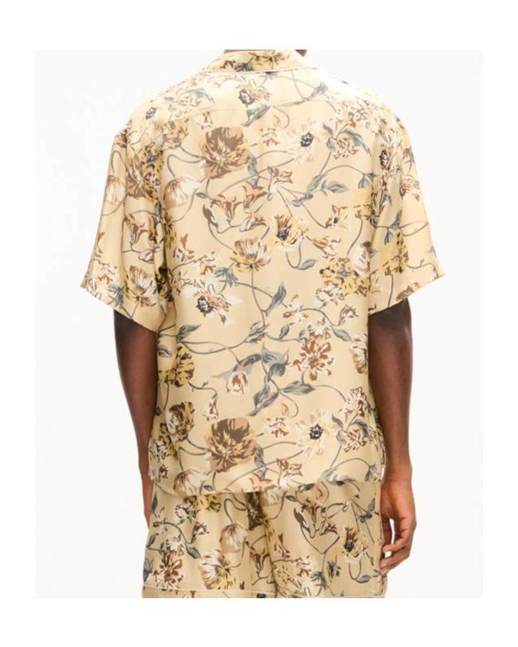 KENZO Natural Floral Short-Sleeve Shirt for men