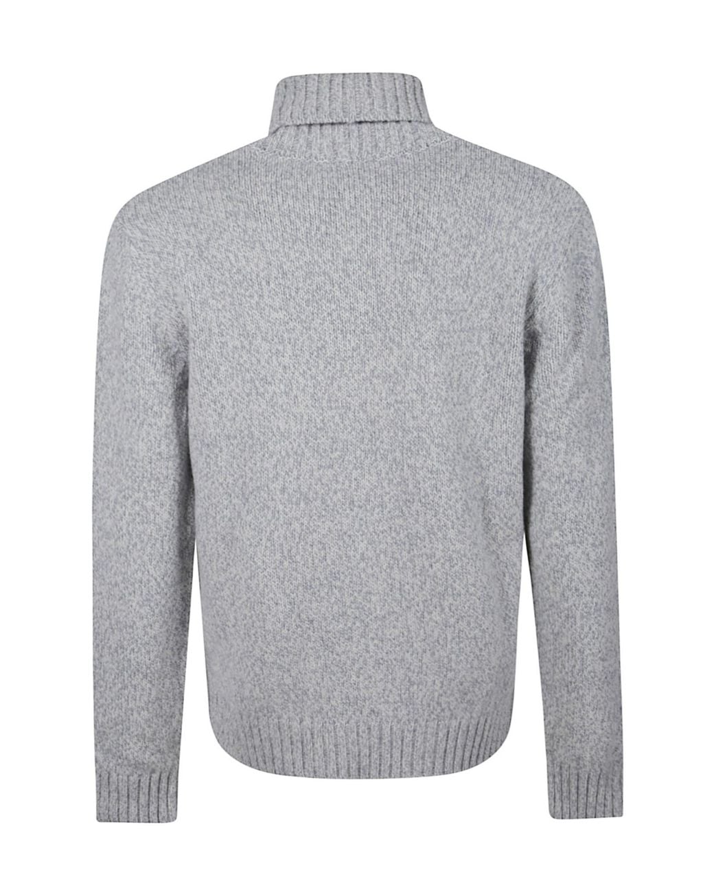 Eleventy Gray Long-Sleeved Roll-Neck Jumper for men