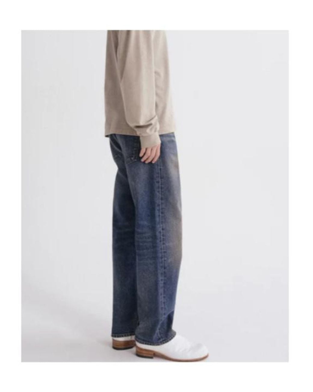 Agolde Blue Faded Straight-Leg Jeans for men