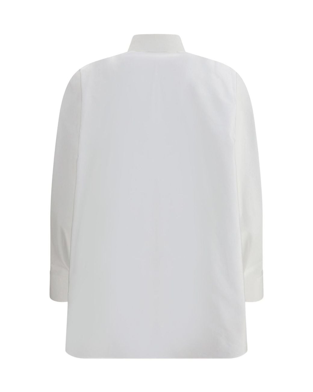 Givenchy White Paris Logo Long-Sleeved Shirt