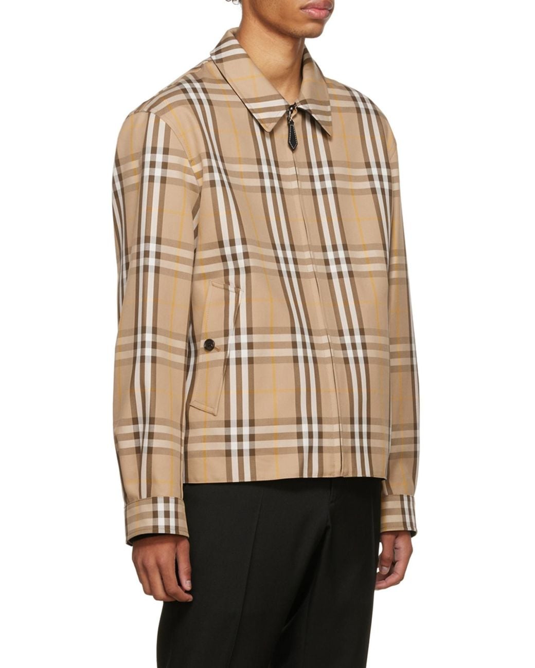 Burberry Brown Reversible Zip-Up Jacket for men