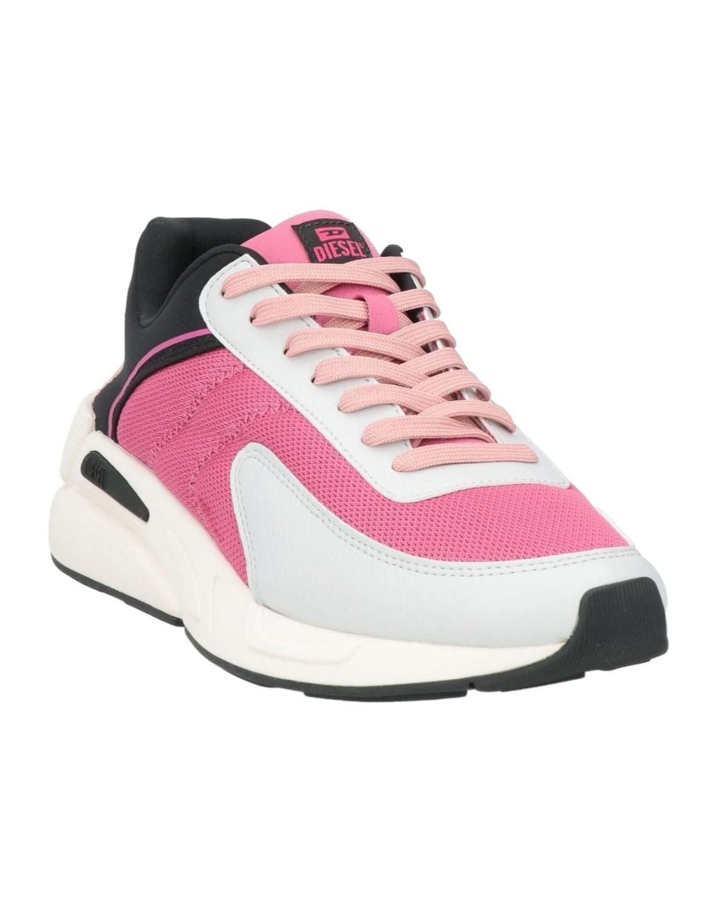 DIESEL Pink Colorful Low-Top Sneakers