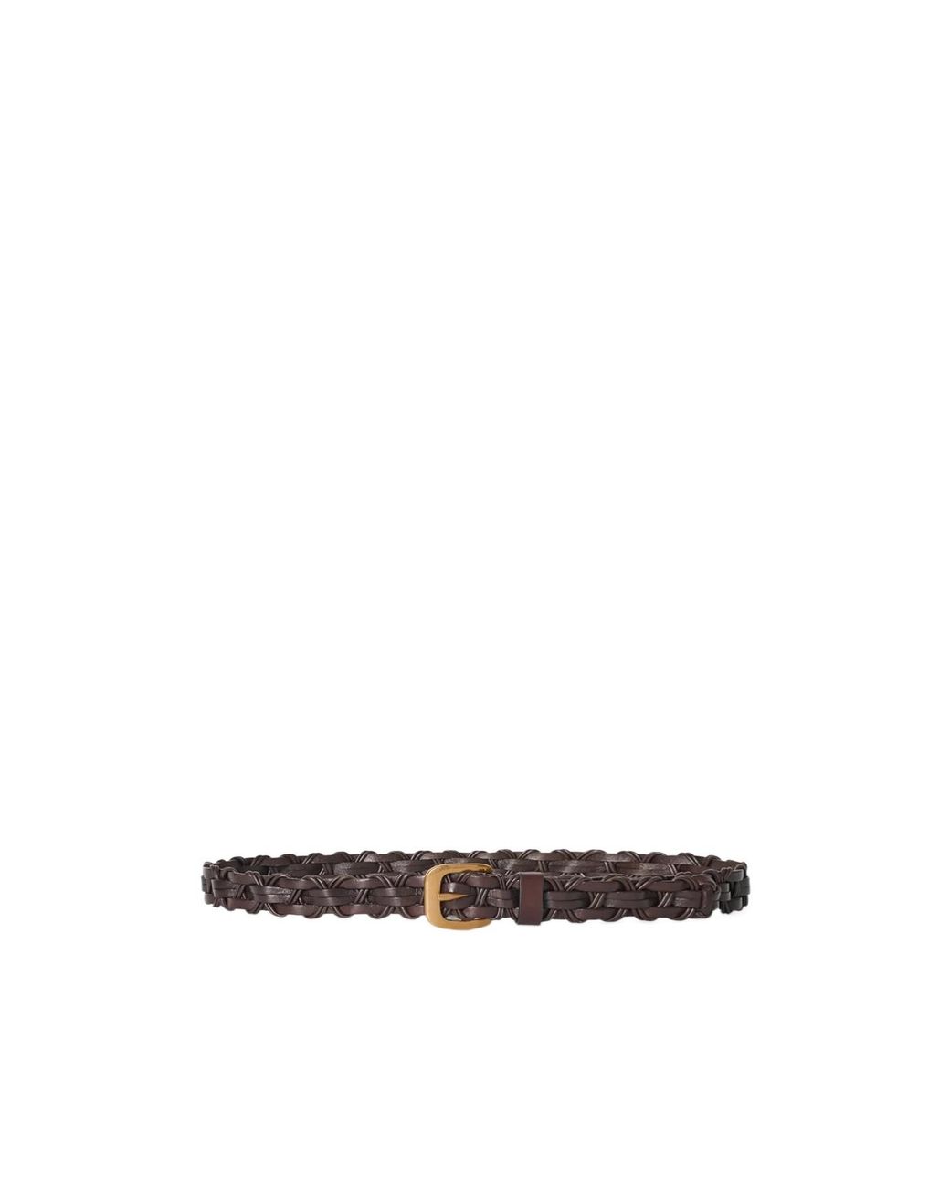 The Row White Woven Leather Belt