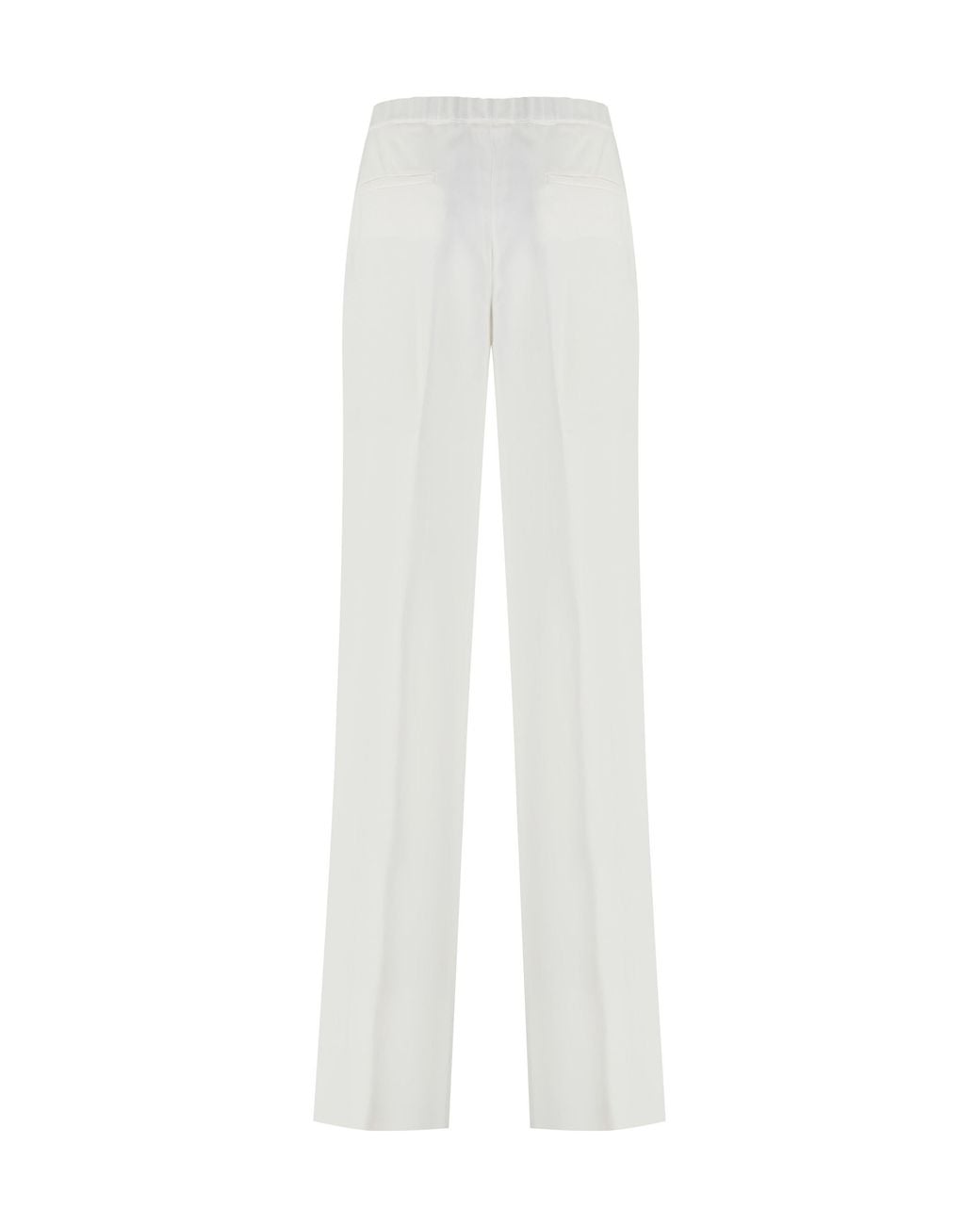 Fabiana Filippi White High-Waist Wide-Leg Pants