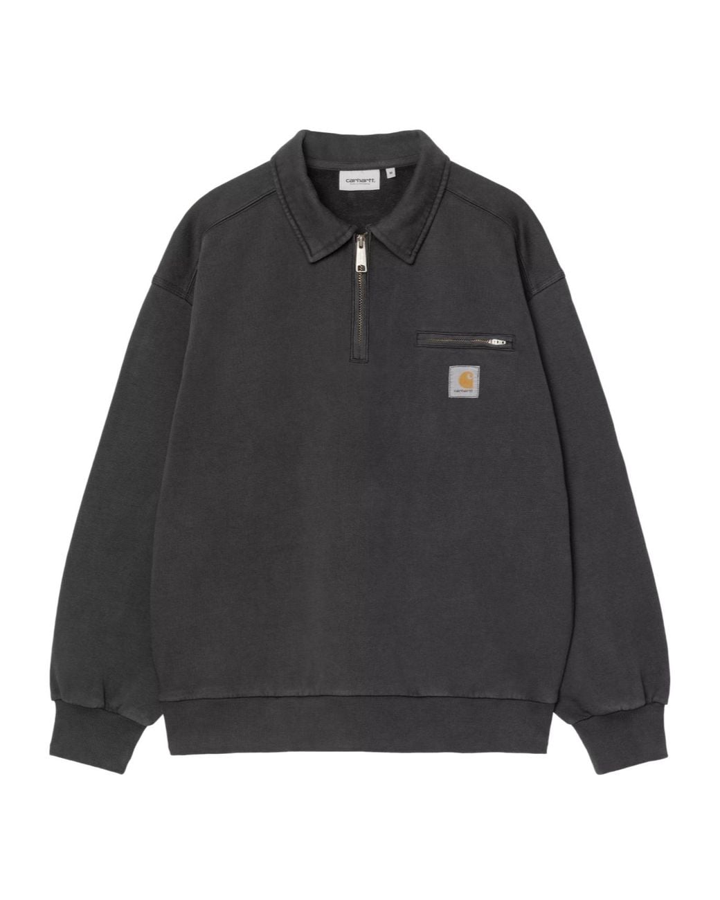 Carhartt Black Half-Zip Pocket Sweatshirt for men