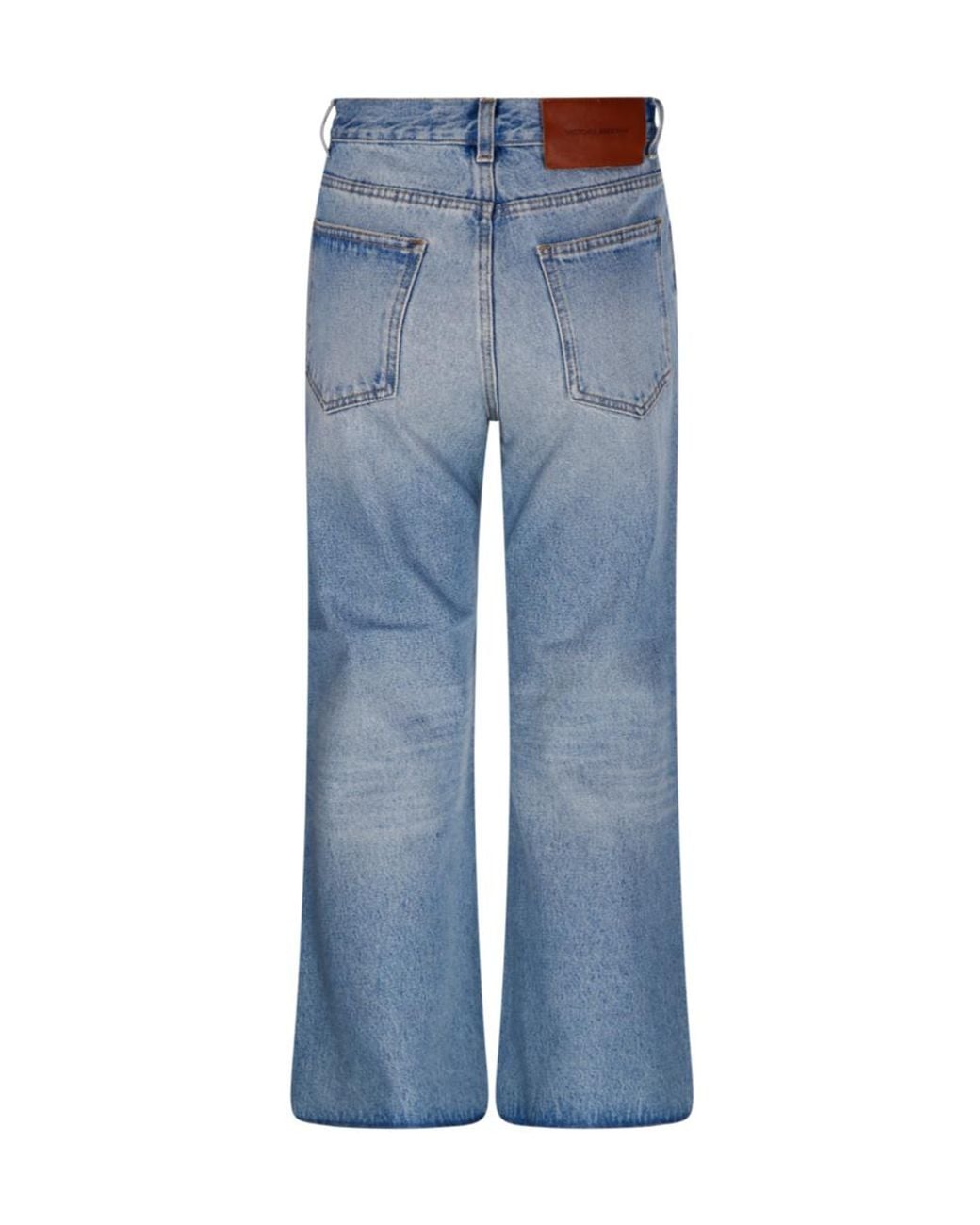 Victoria Beckham Blue Wide Leg Jeans