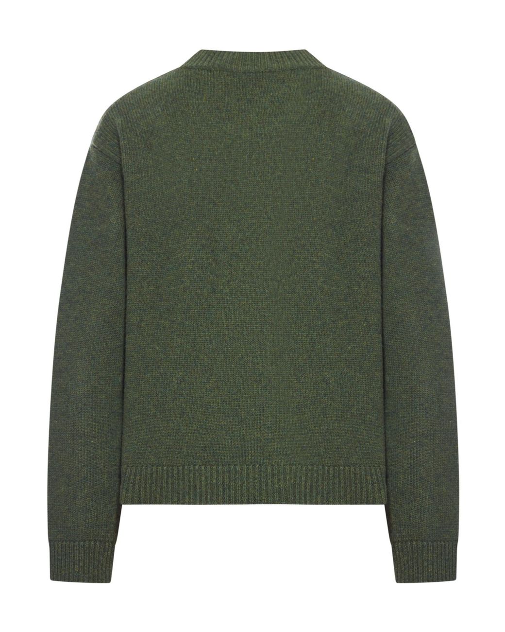 Gucci Green Logo Intarsia-Knit Crewneck Jumper