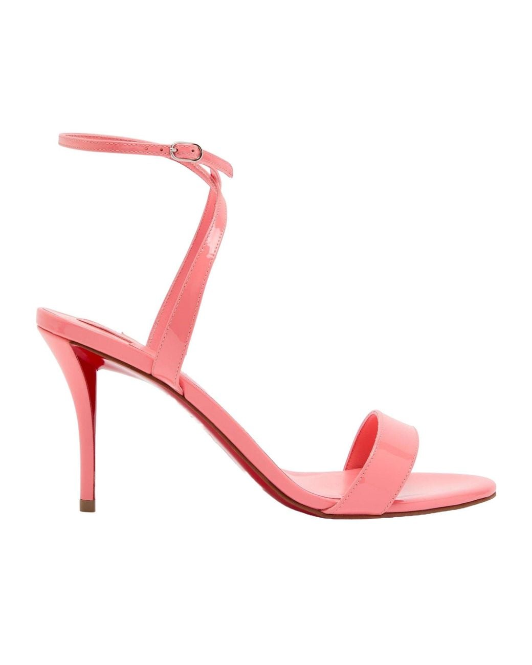 Christian Louboutin Pink Patent Leather Sandals