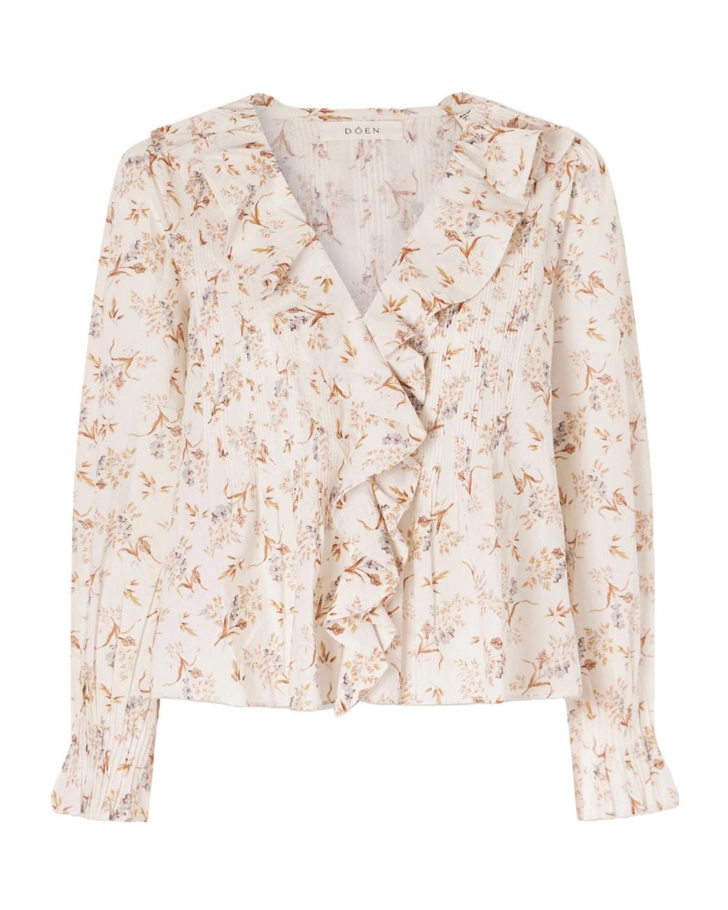 Doen Natural Silk Floral Shirt
