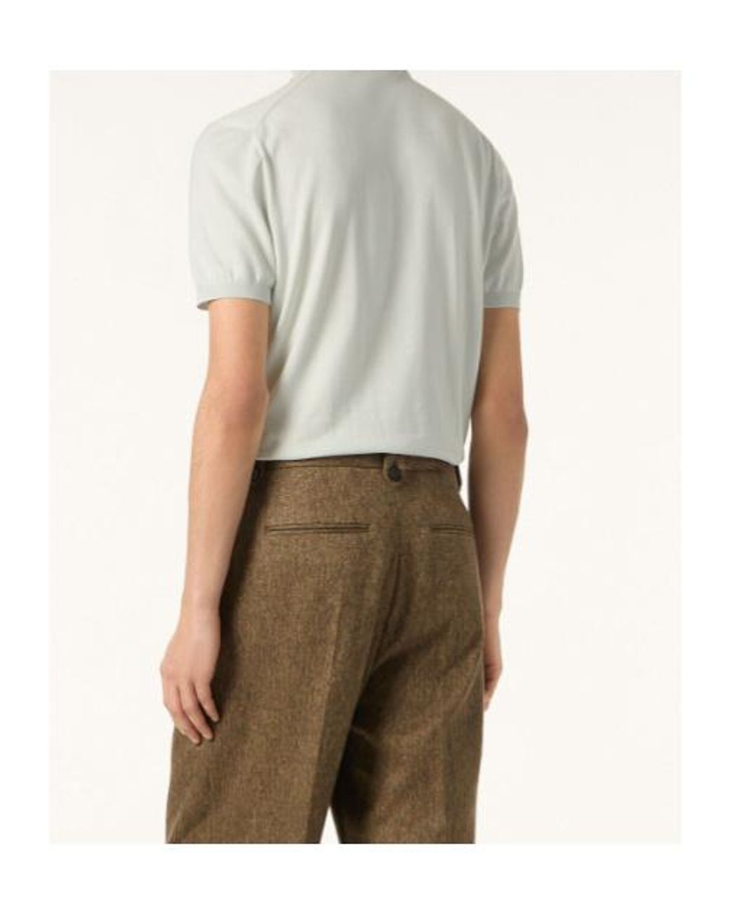 Loro Piana White Polo Shirt for men