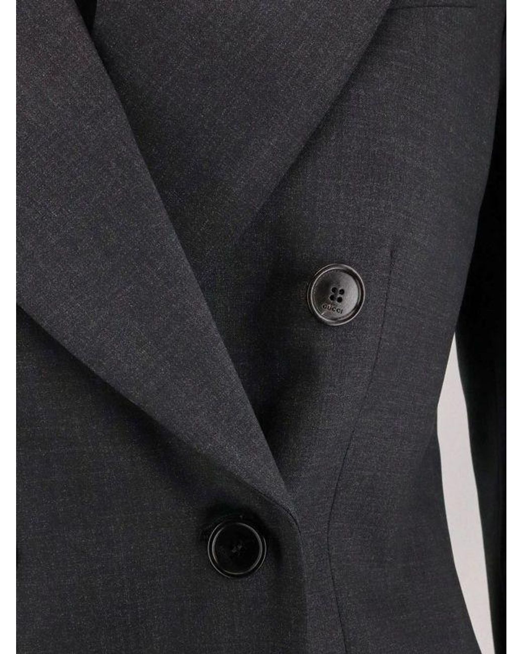 Gucci Black Double Breasted Jacket