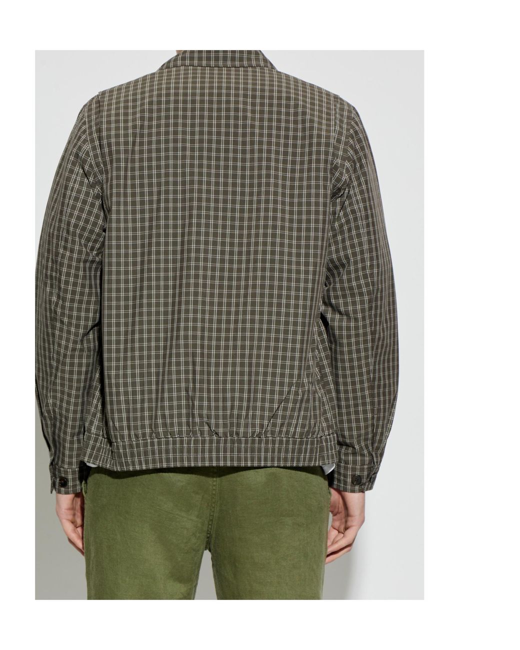 Samsøe & Samsøe Green Samsøe Samsøe Sabeck Checked Zip Jacket for men