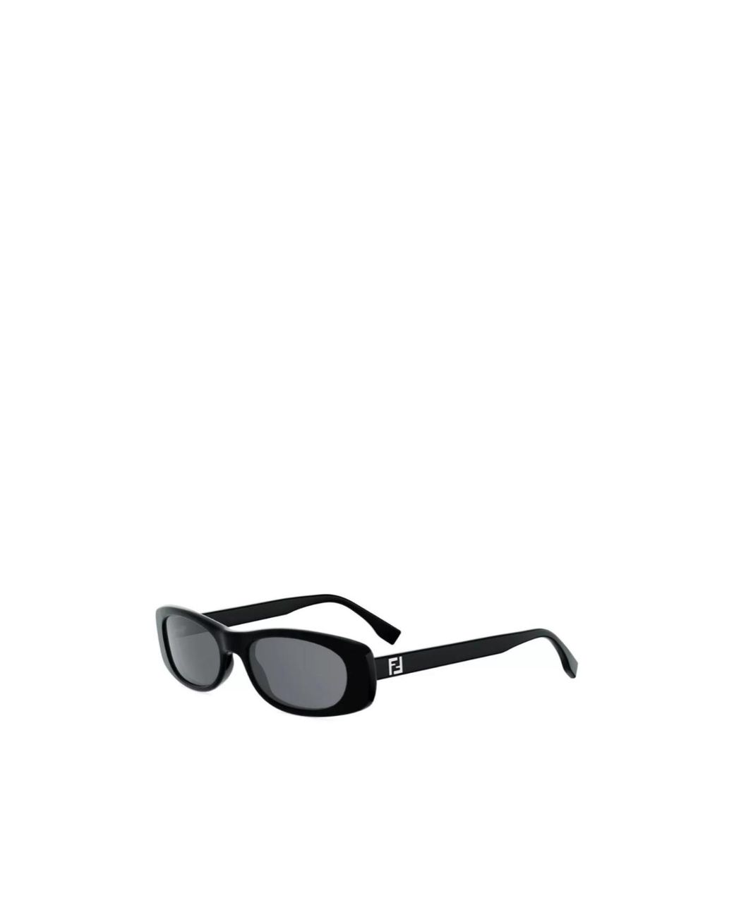 Fendi White Eyewear Oval Frame Sunglasses for men