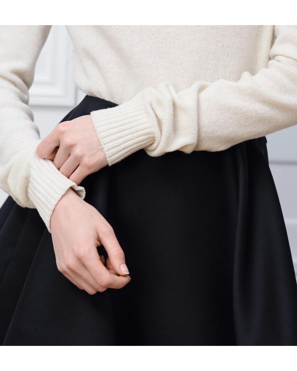 Dior Black Flared Miniskirt