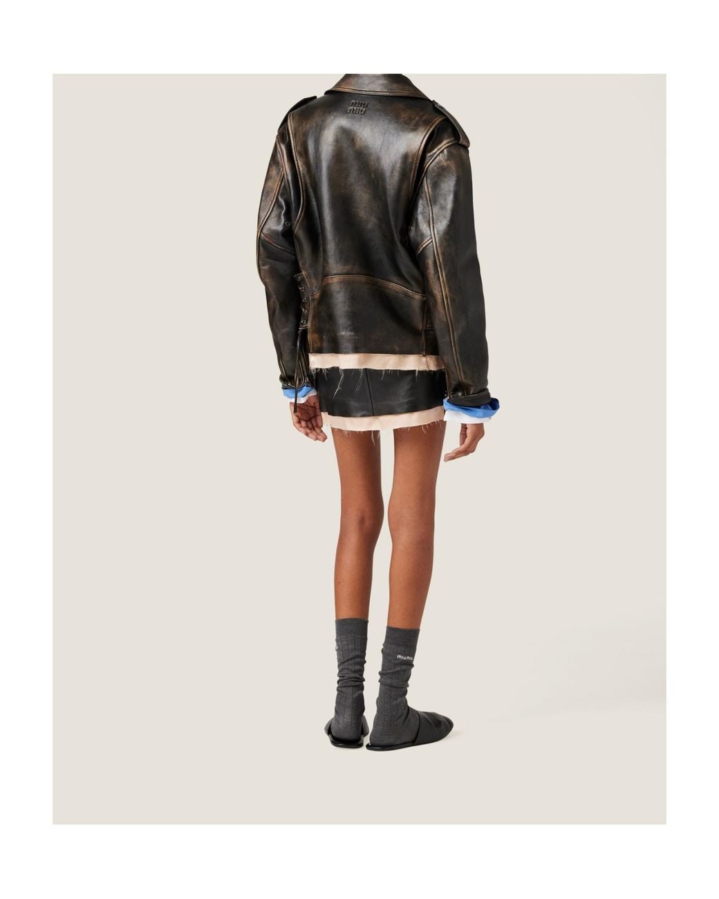 Miu Miu Black Leather Jacket