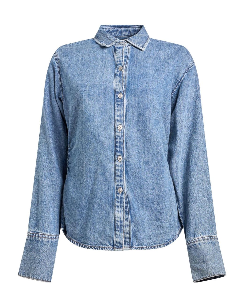 Rag & Bone Blue Denim Shirts