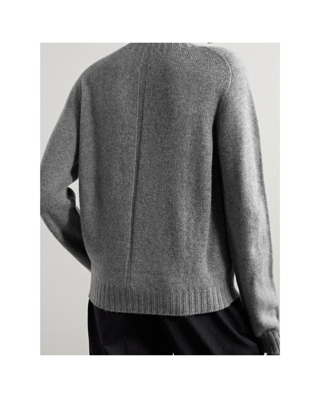 The Row Gray Kensington Turtleneck Jumper