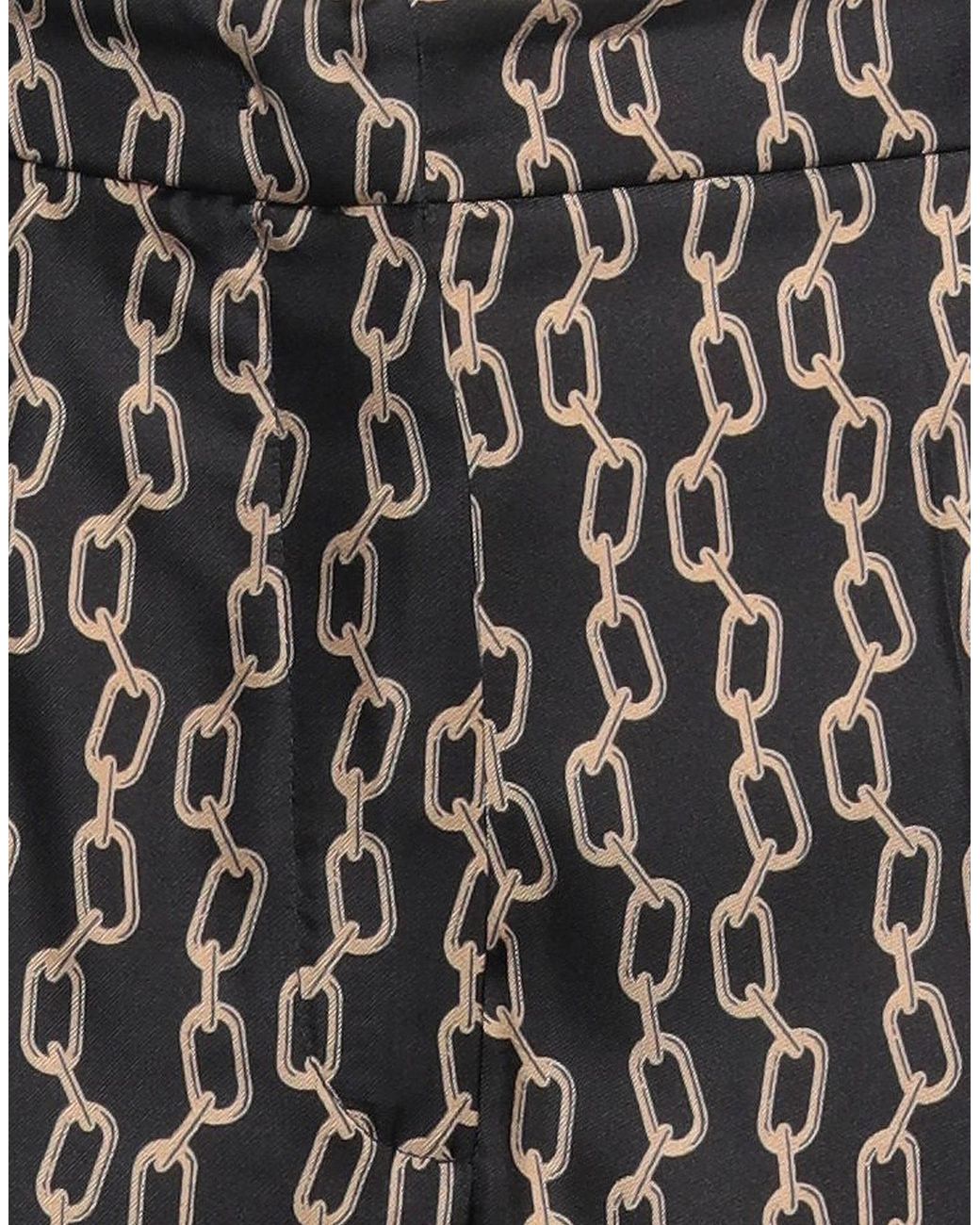 Max Mara Black Two-Tone Loose Long Pants