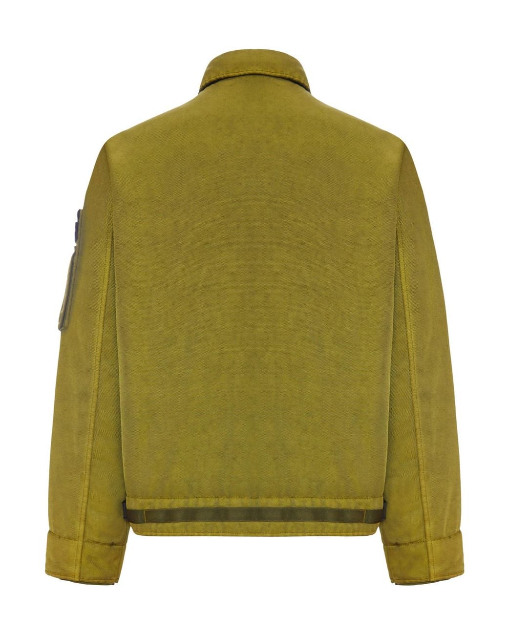 Stone Island Green Logo Patch Hooded Jacket for men