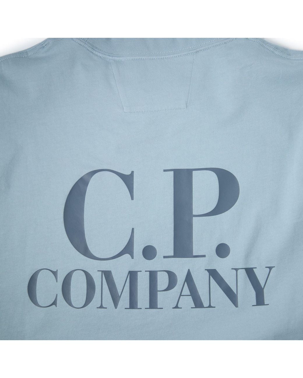 C P Company Blue Logo Tee for men