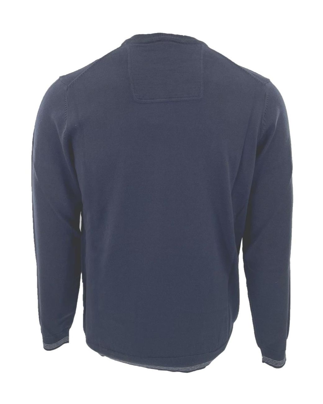 Boss Blue Round-Collar And Long-Sleeved Sweater for men
