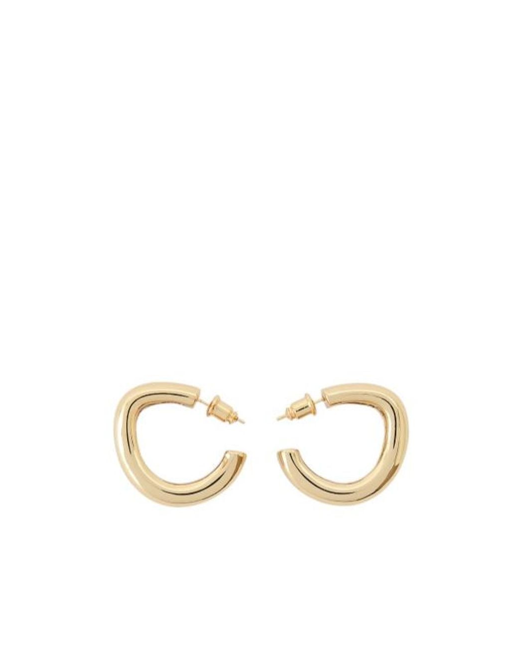 Joseph Metallic Chunky Hoop Earrings