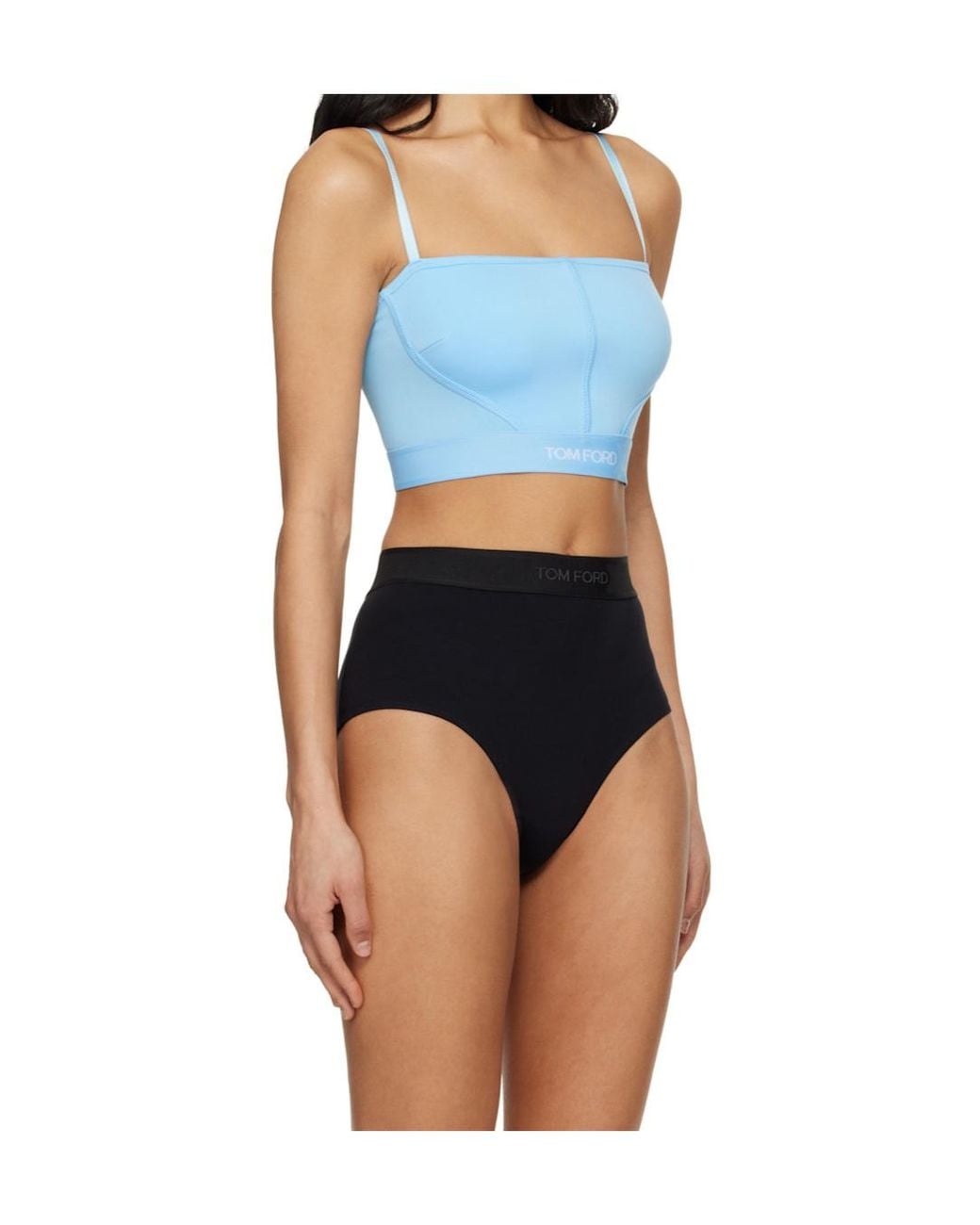 Tom Ford Blue Spaghetti Strap Top