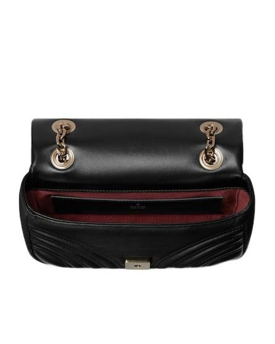 Gucci Black Gg Marmont Small Shoulder Bag