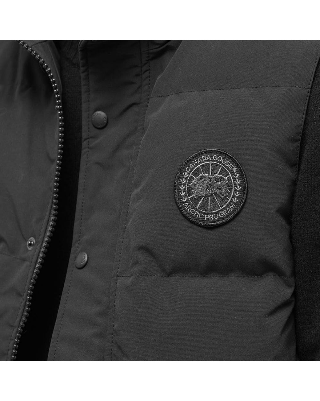 Canada Goose Blue Garson Label Padded Gilet for men