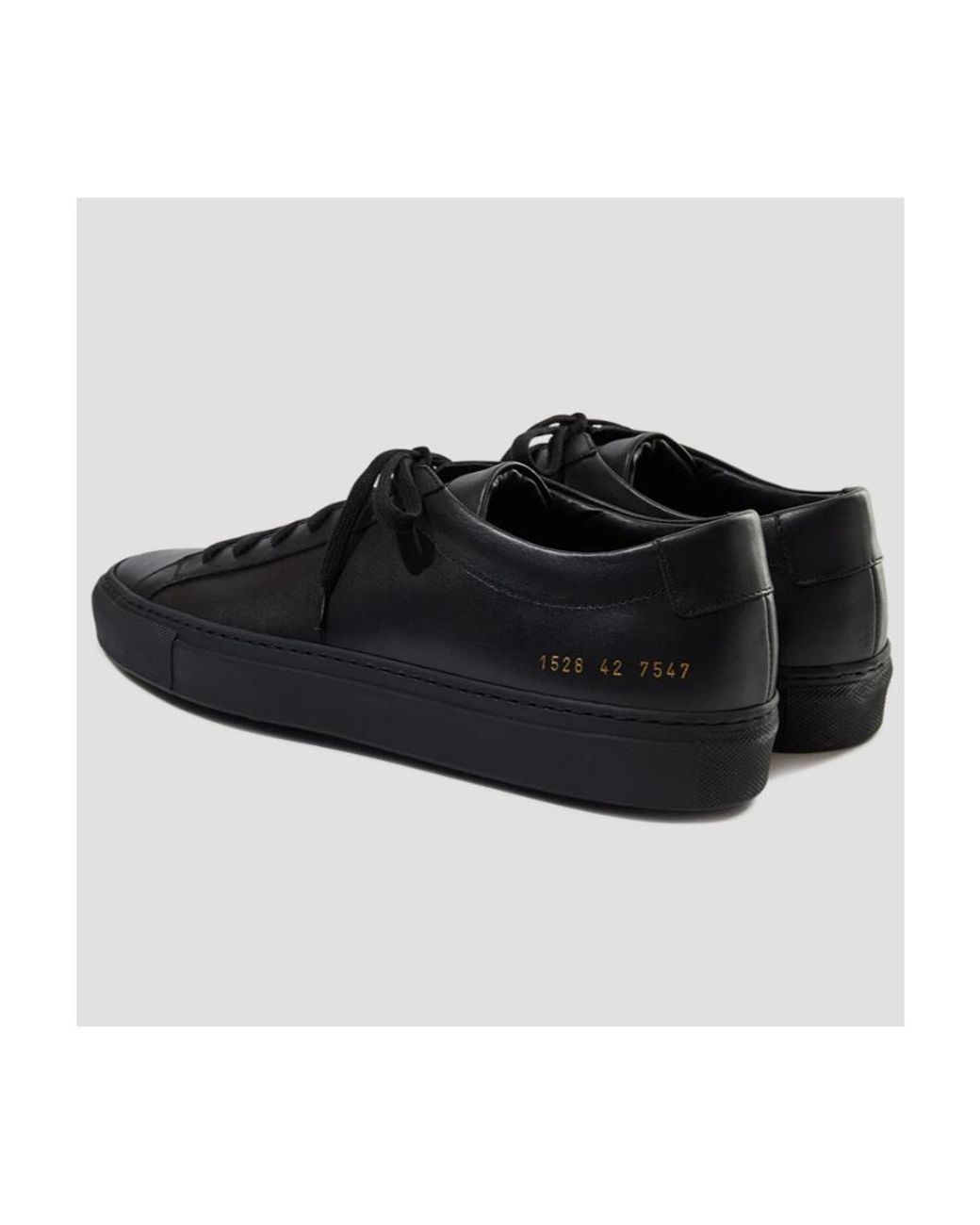 Common Projects Black Lace-Up Casual Sneakers for men