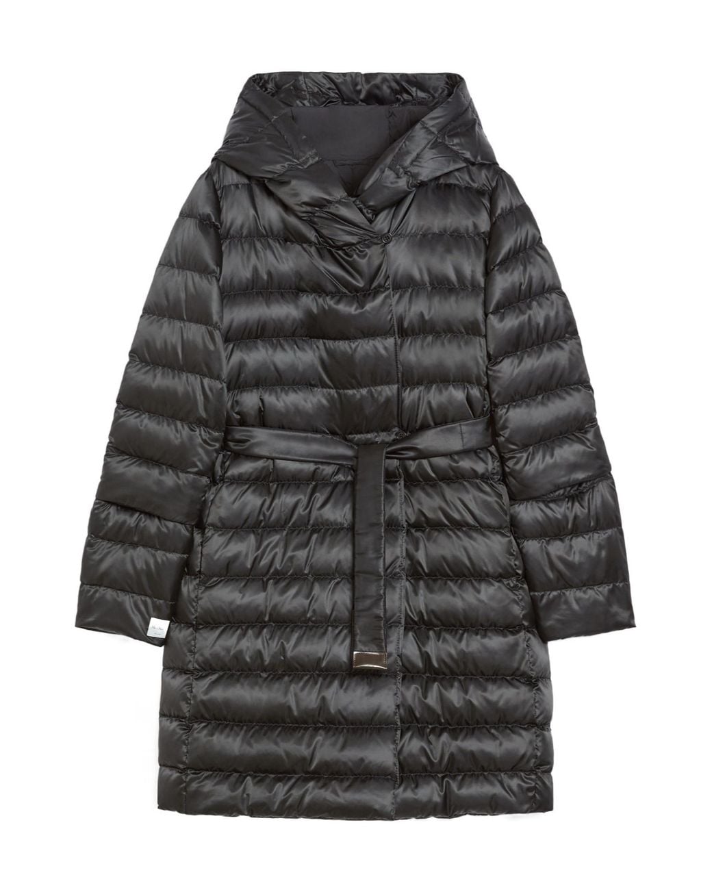 Max Mara Black The Cube Novef Quilted Coat