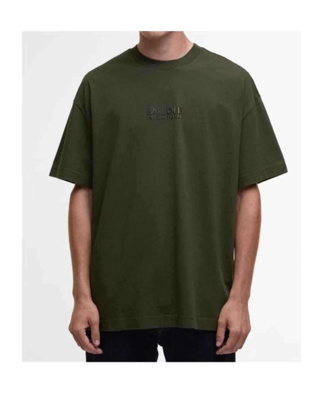 Barbour Green Oversized Collins T-Shirt for men