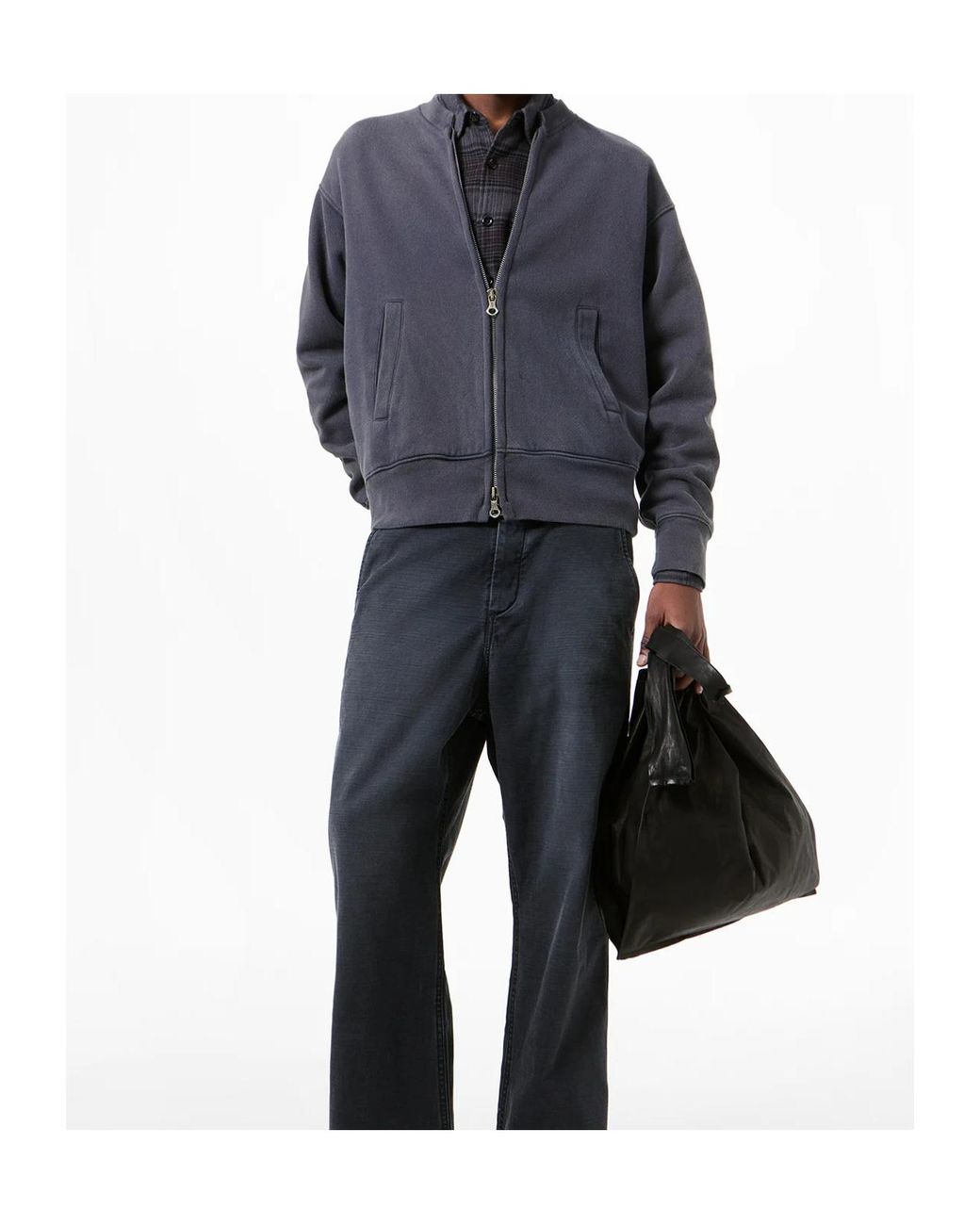Our Legacy Black Rift Zip Sweatshirt for men