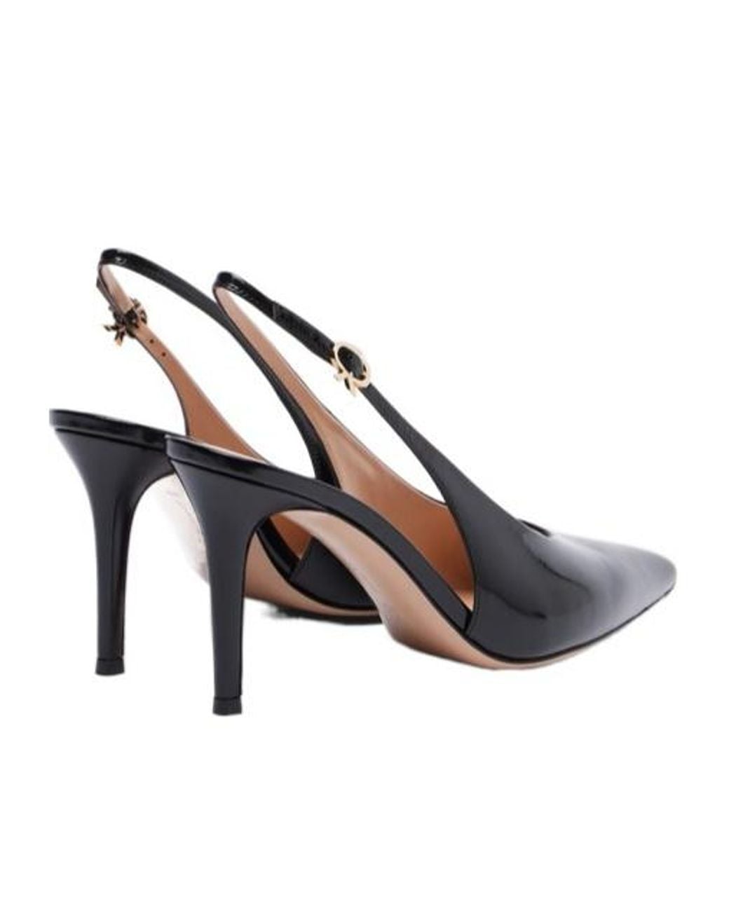Gianvito Rossi White Leather Slingback Pumps