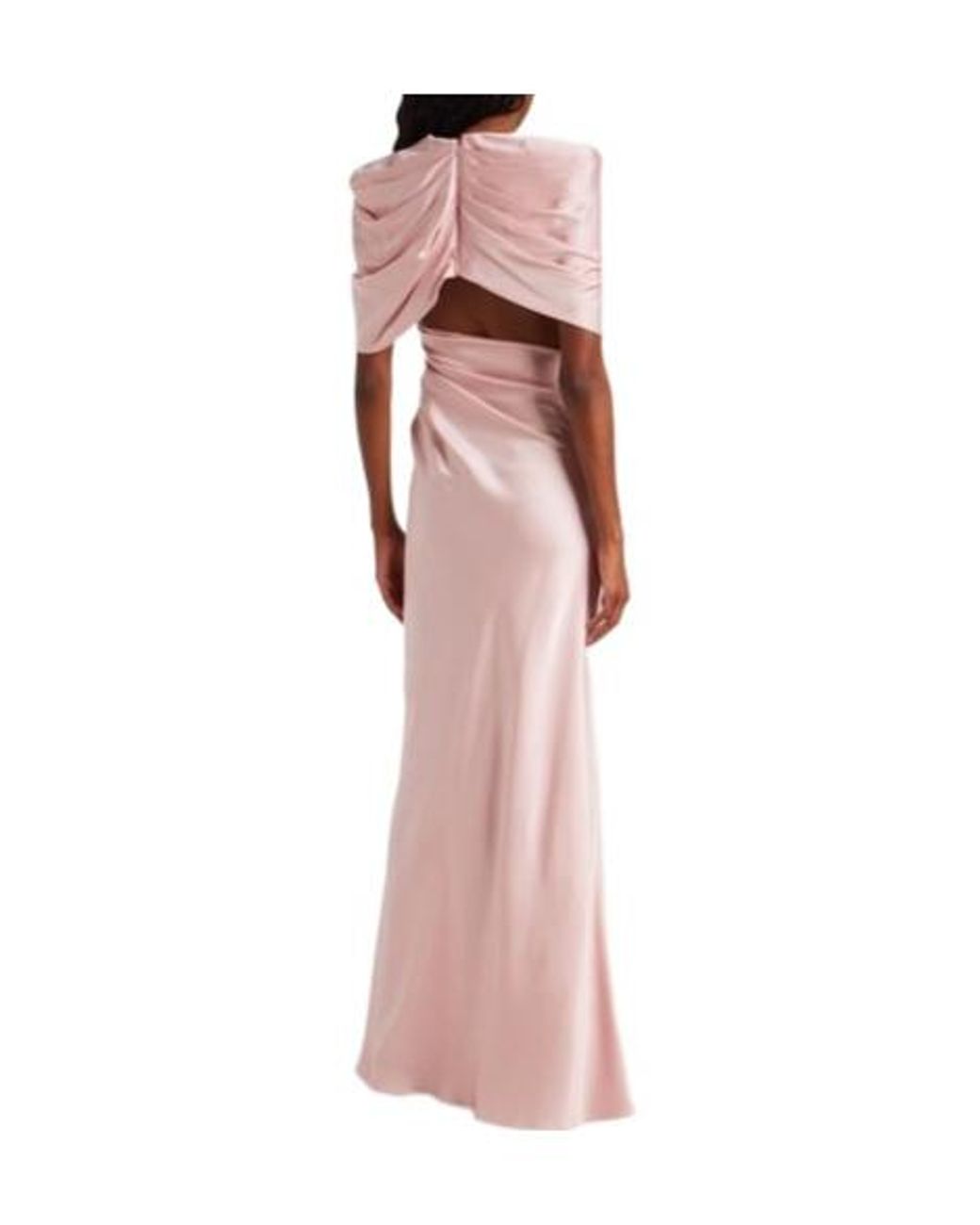 Stella McCartney Pink Draped Satin Gown