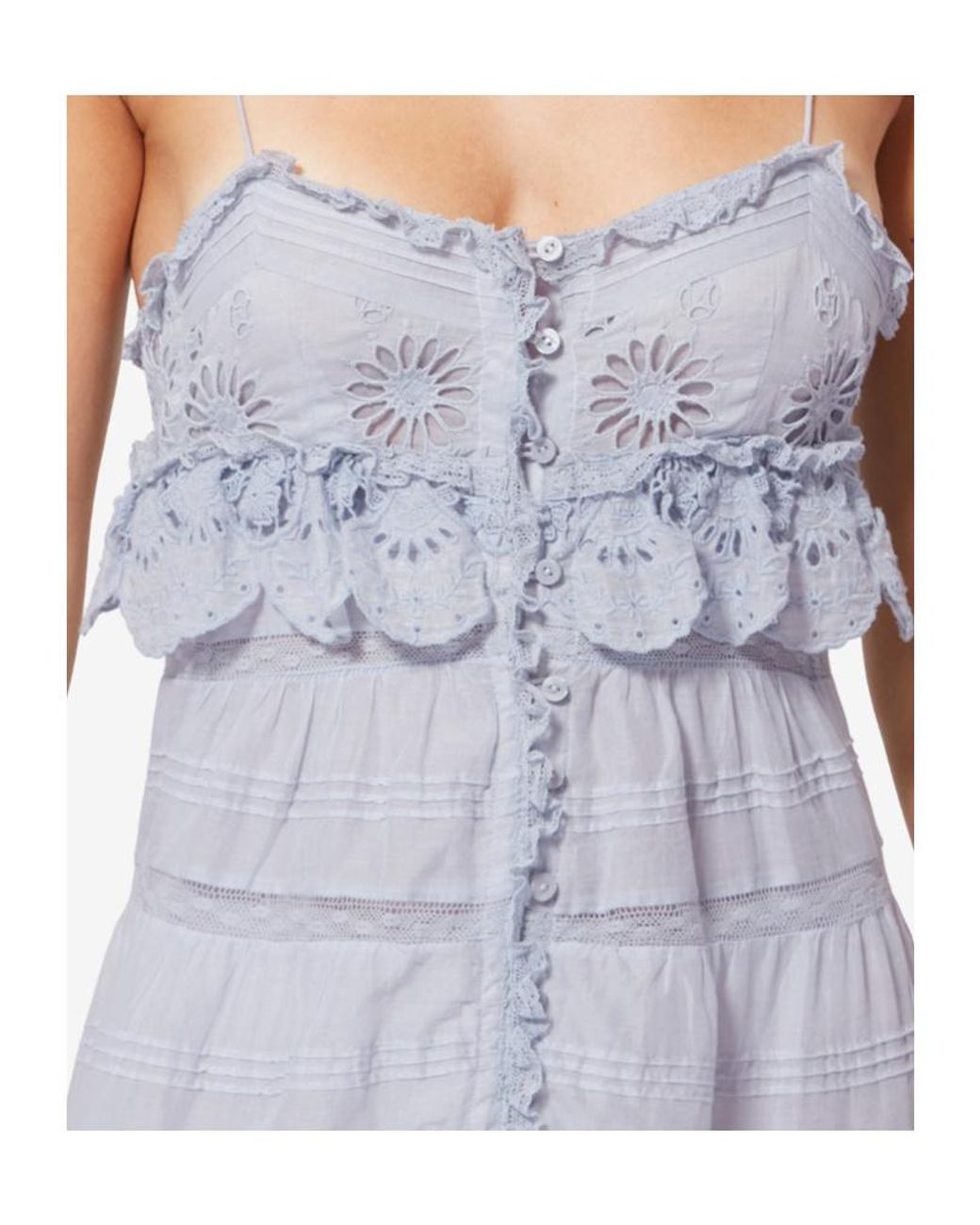 Isabel Marant Blue Isabel Marant Étoile Paule Floral Lace Dress