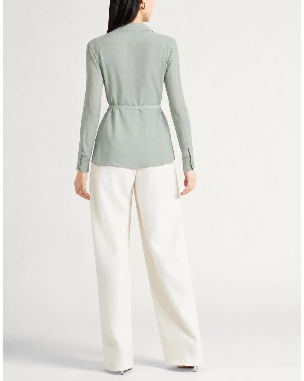 Max Mara Green Light Shirt Silk