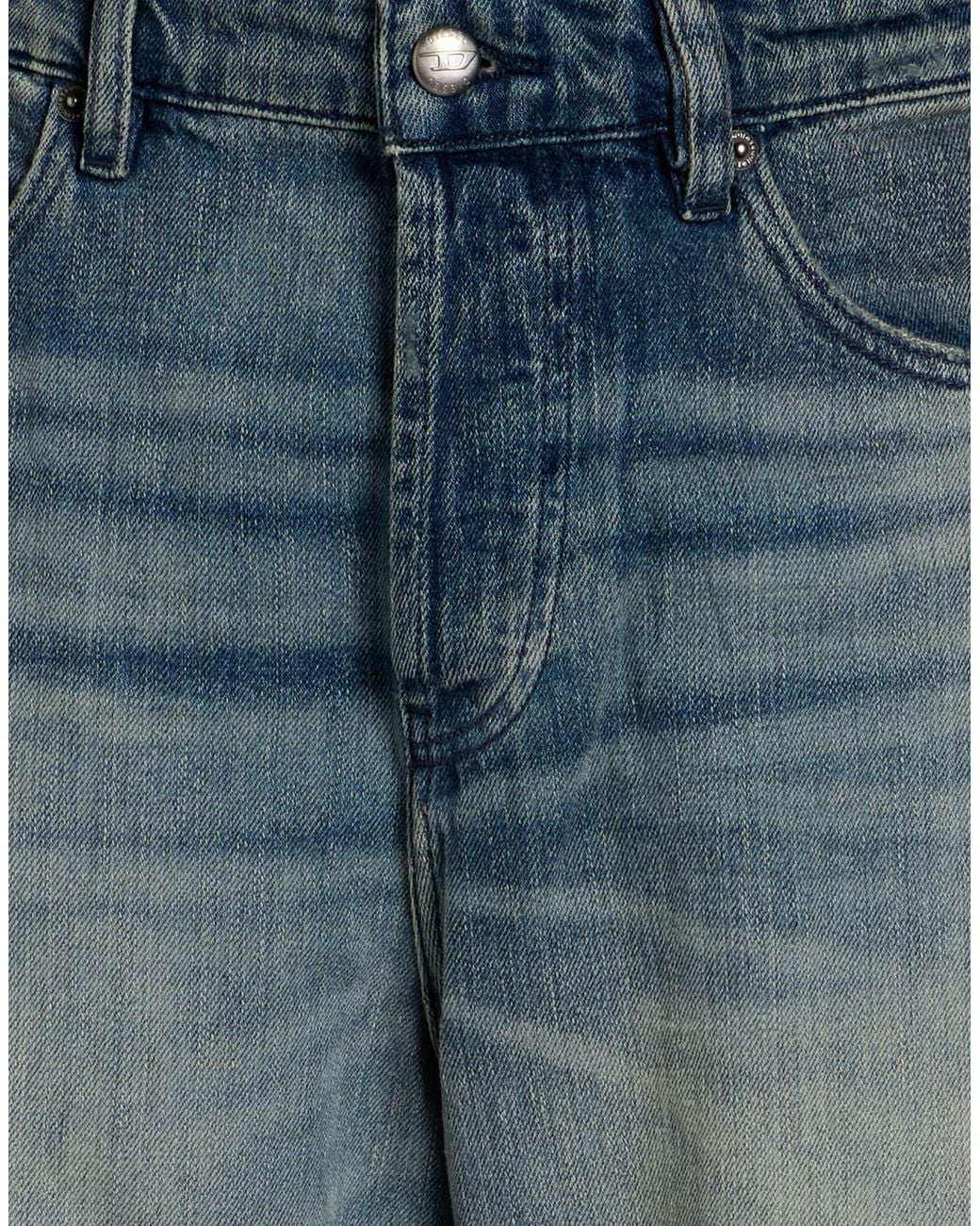 DIESEL Blue Loose Straight-Leg Jeans