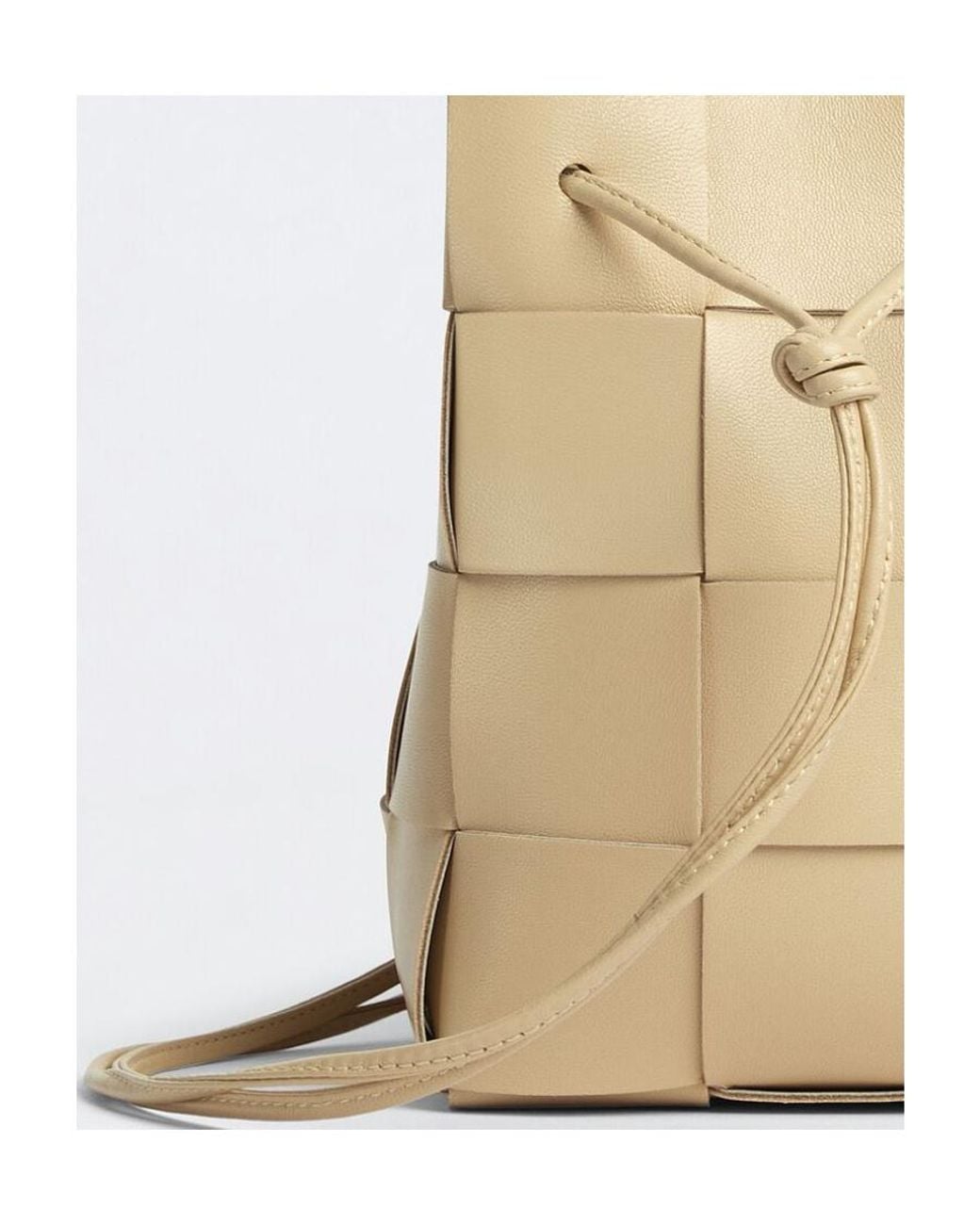 Bottega Veneta Natural Cassette Small Shoulder Bag