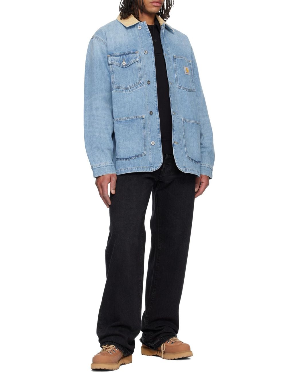 Carhartt Blue Warren Chore Denim Jacket for men