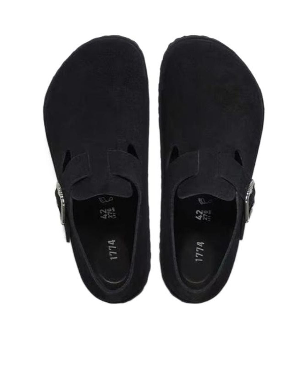 Birkenstock Black London Round-Toe Loafers for men