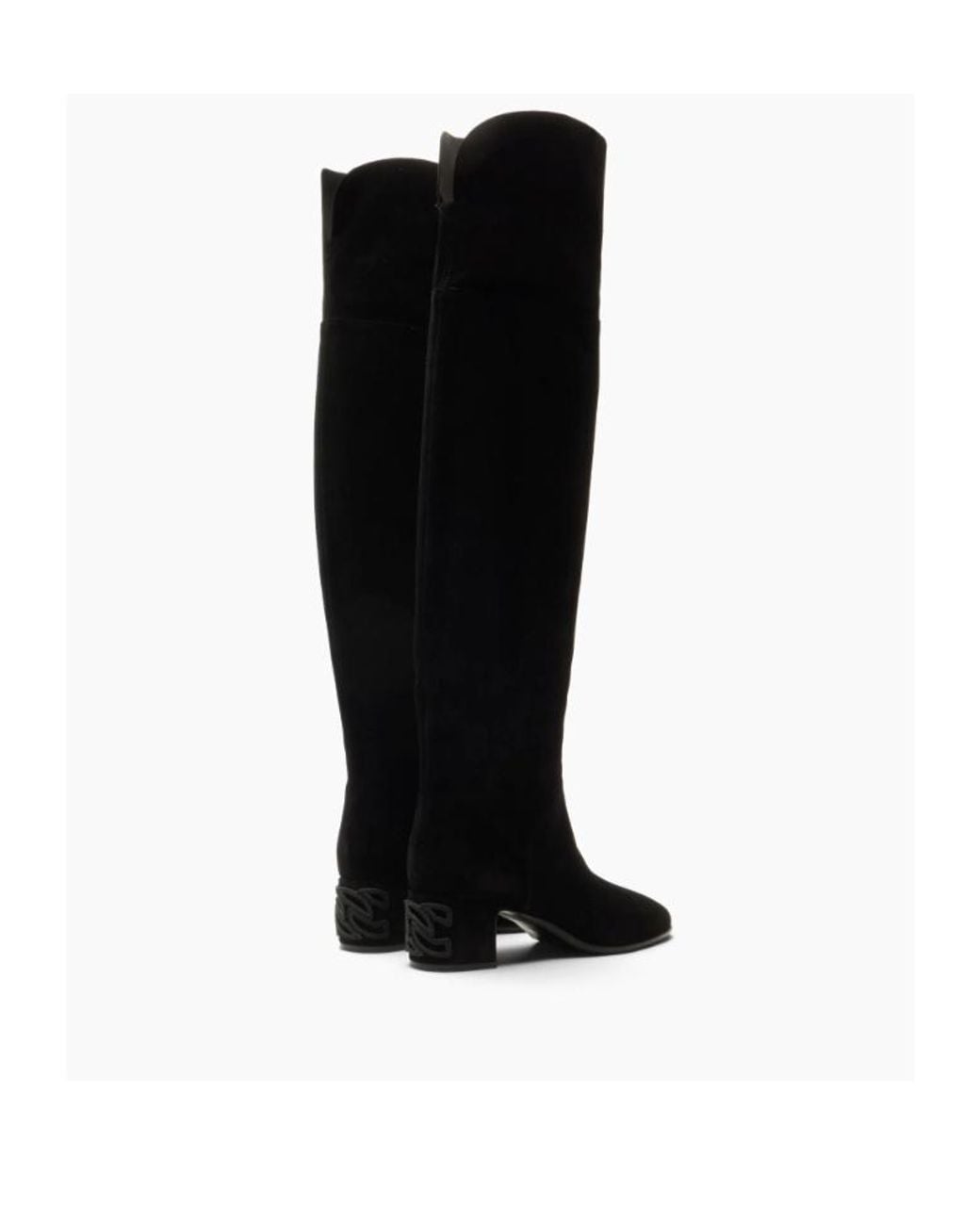 Casadei Black Muni Nomad Over-The-Knee Boots
