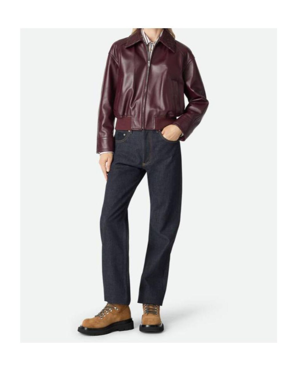 Bottega Veneta Brown Lug Hiking Ankle Boots