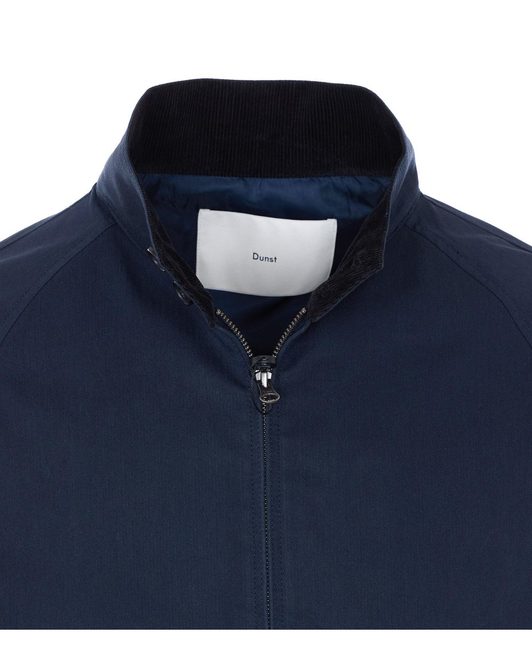 DUNST Blue Zip-Up Stand Collar Jacket for men
