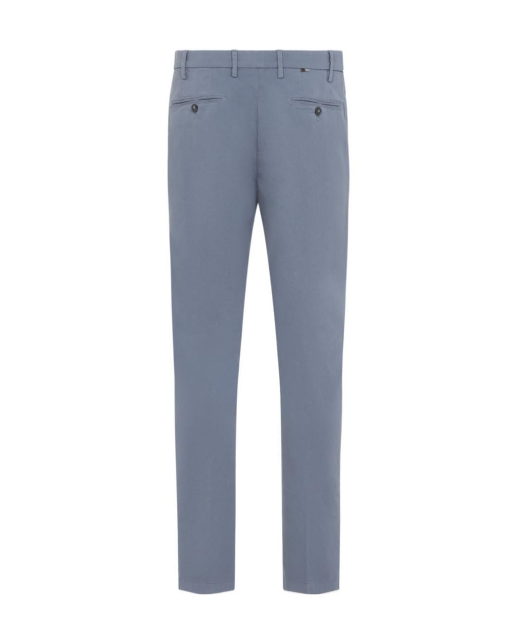 Canali Blue Casual Trousers With Belt Loops for men