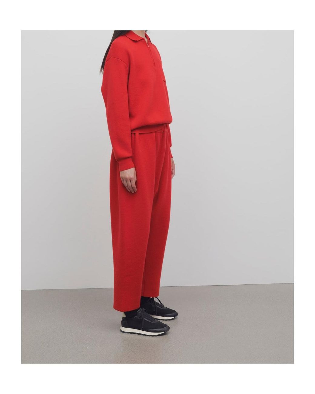The Row Red Herea Cashmere Pants
