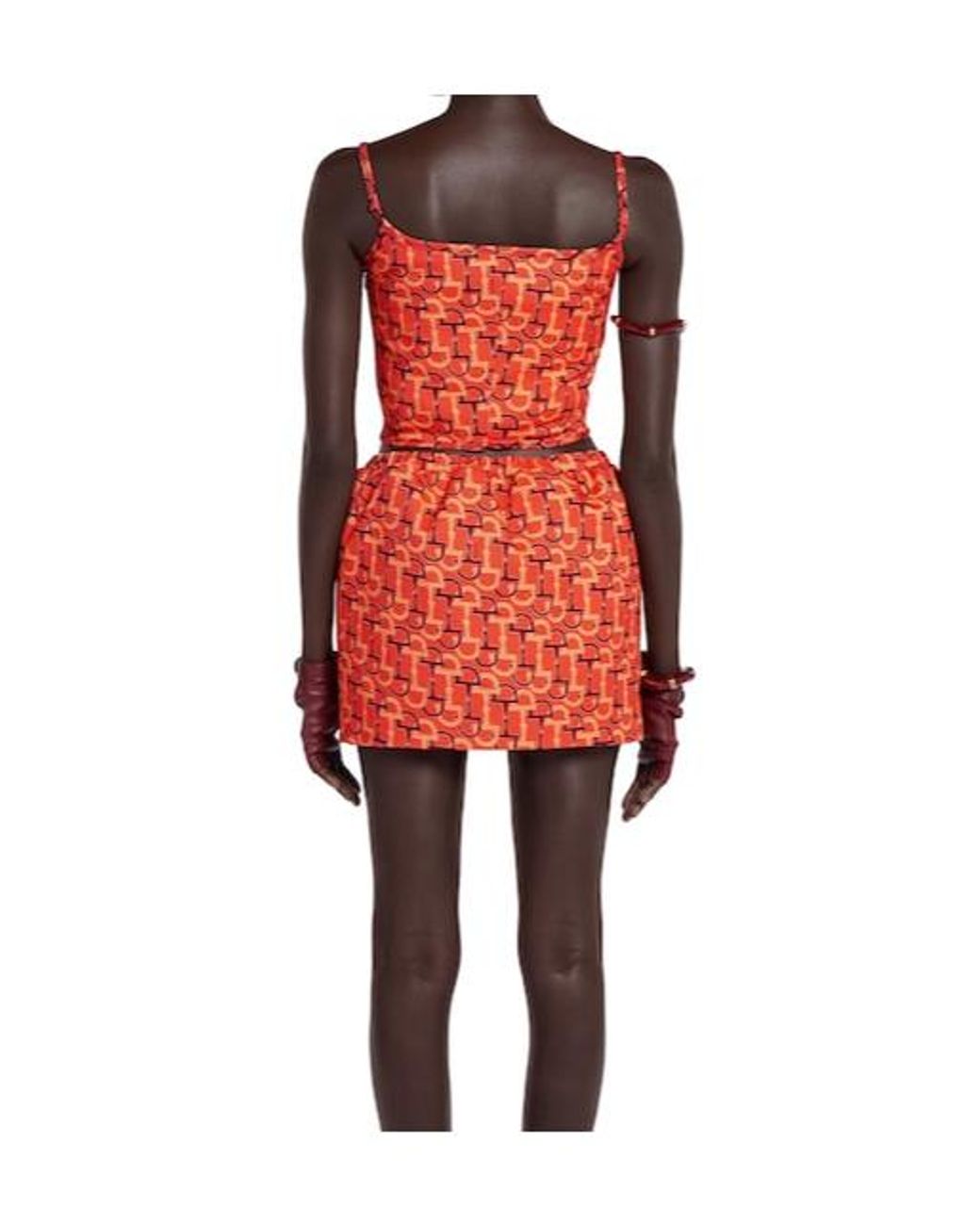 Gucci Red Printed Top