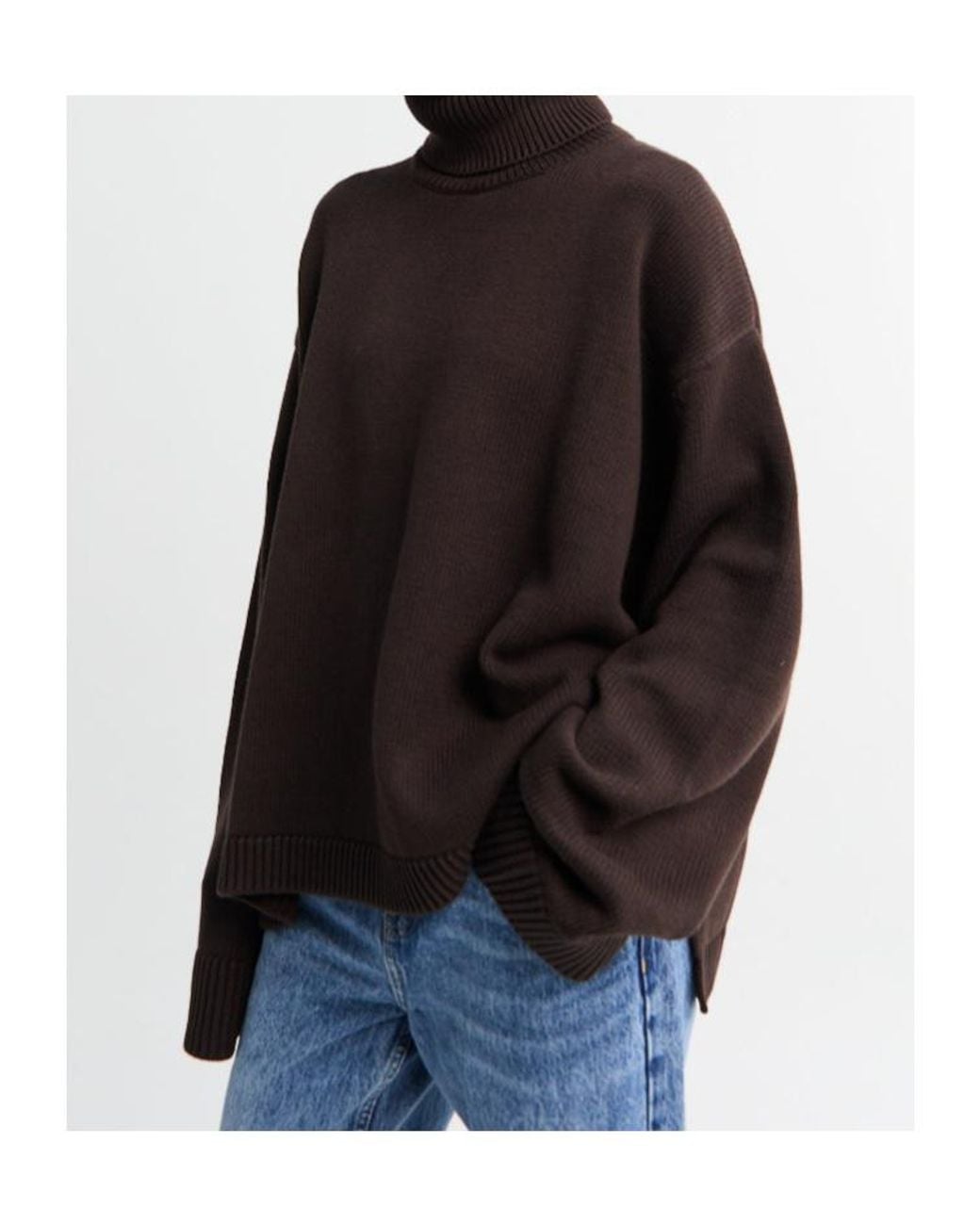 Frankie Shop Black Rhea Trapeze Turtleneck