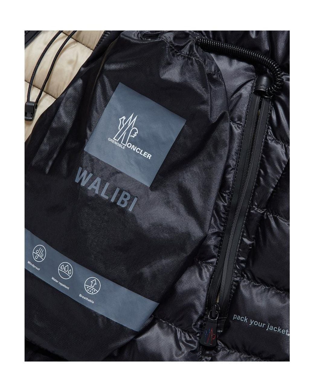 Moncler Black Grenoble Walibi Padded Zipped Jacket